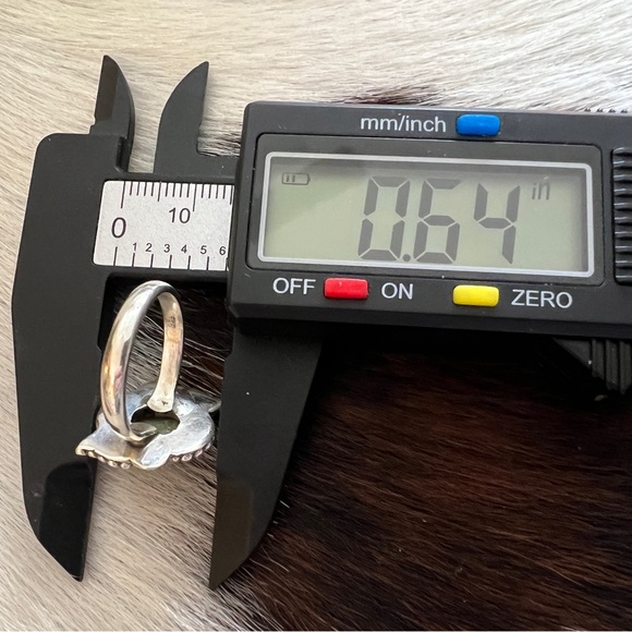 ❤️ Kingman Turquoise 925 Decorative Southwestern Size 6 Ring 4.1 Gm - Picture 13 of 15